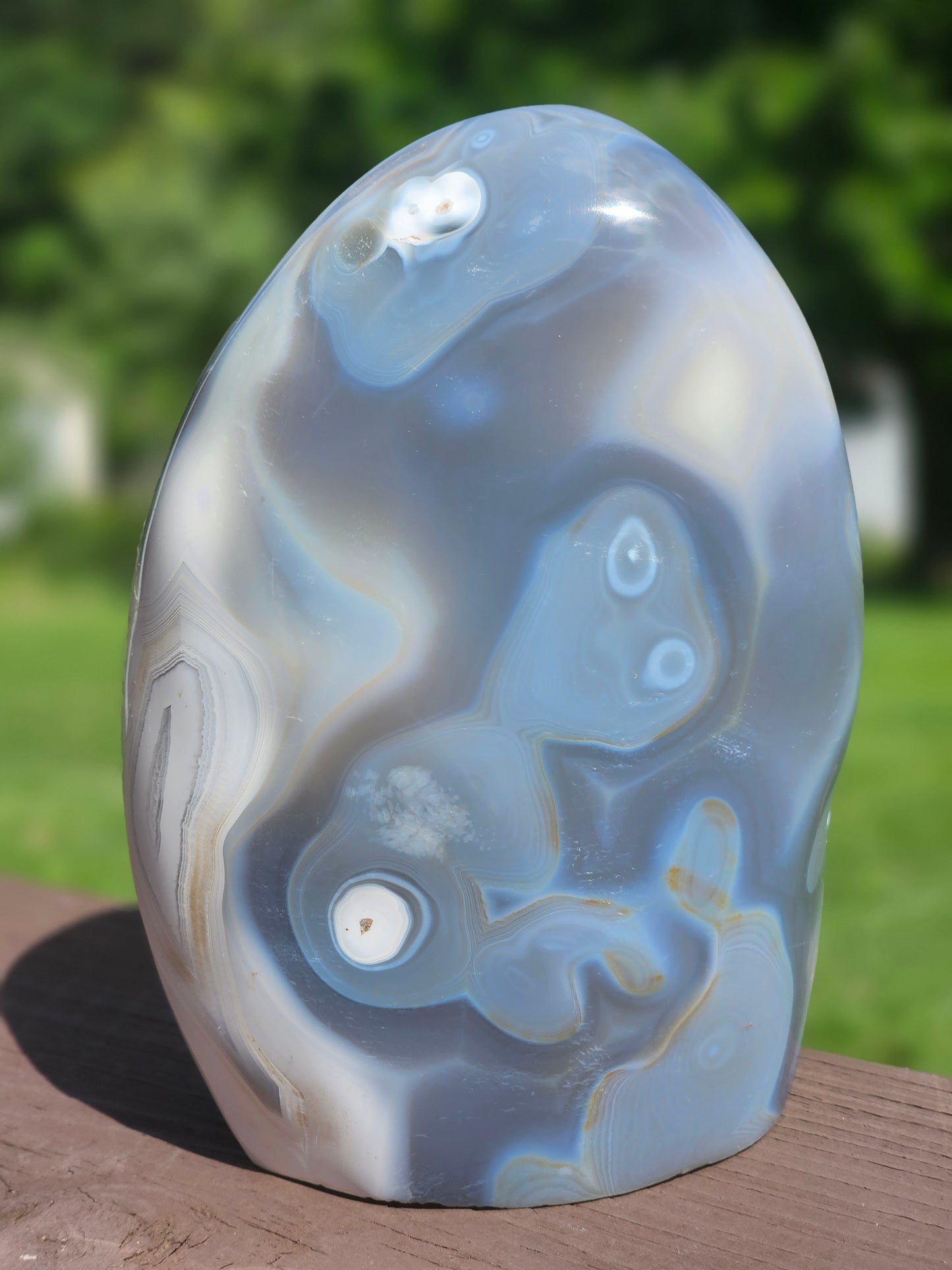Orca and Banded Agate Free-Form