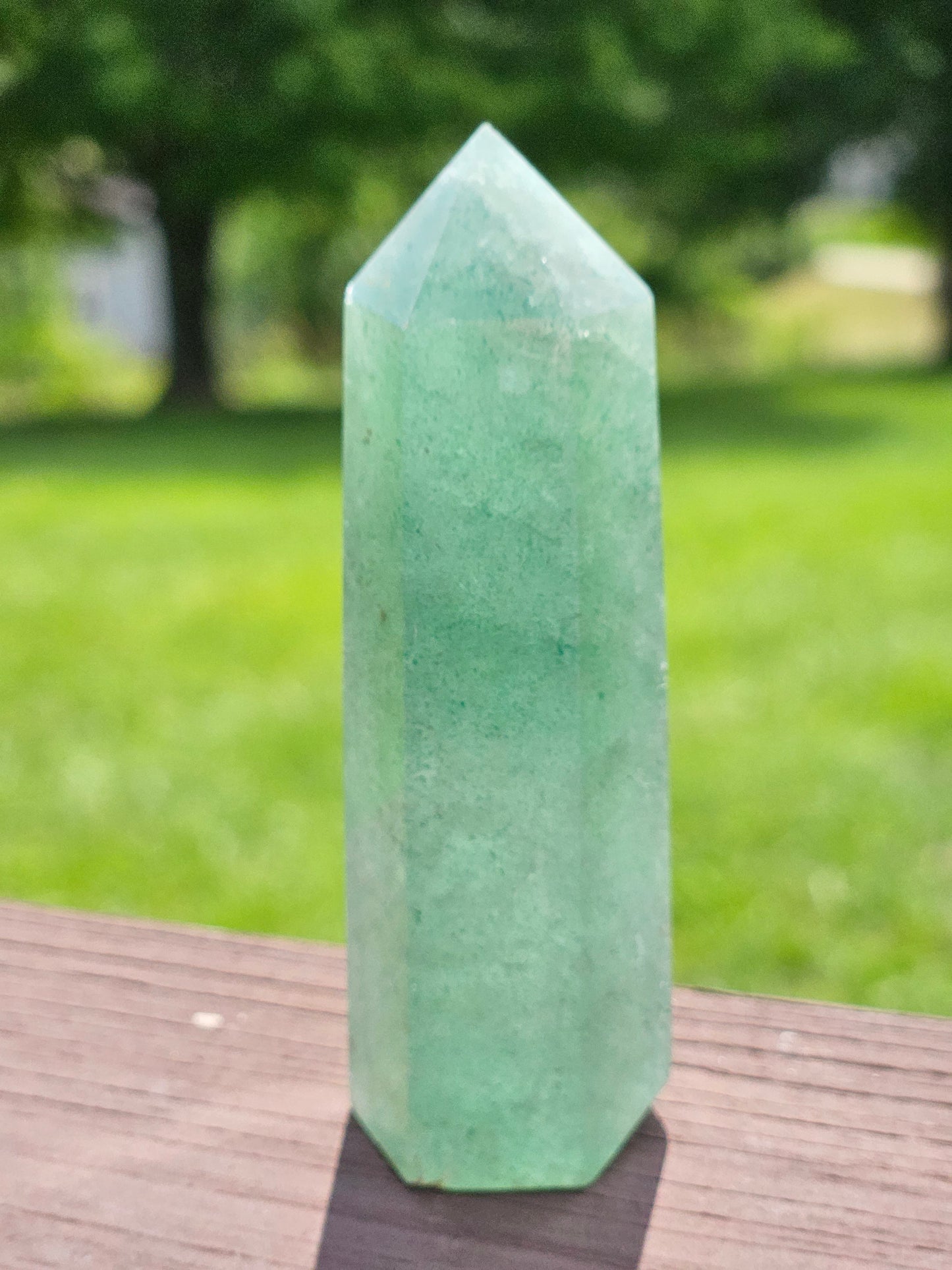 Green Strawberry Quartz Tower