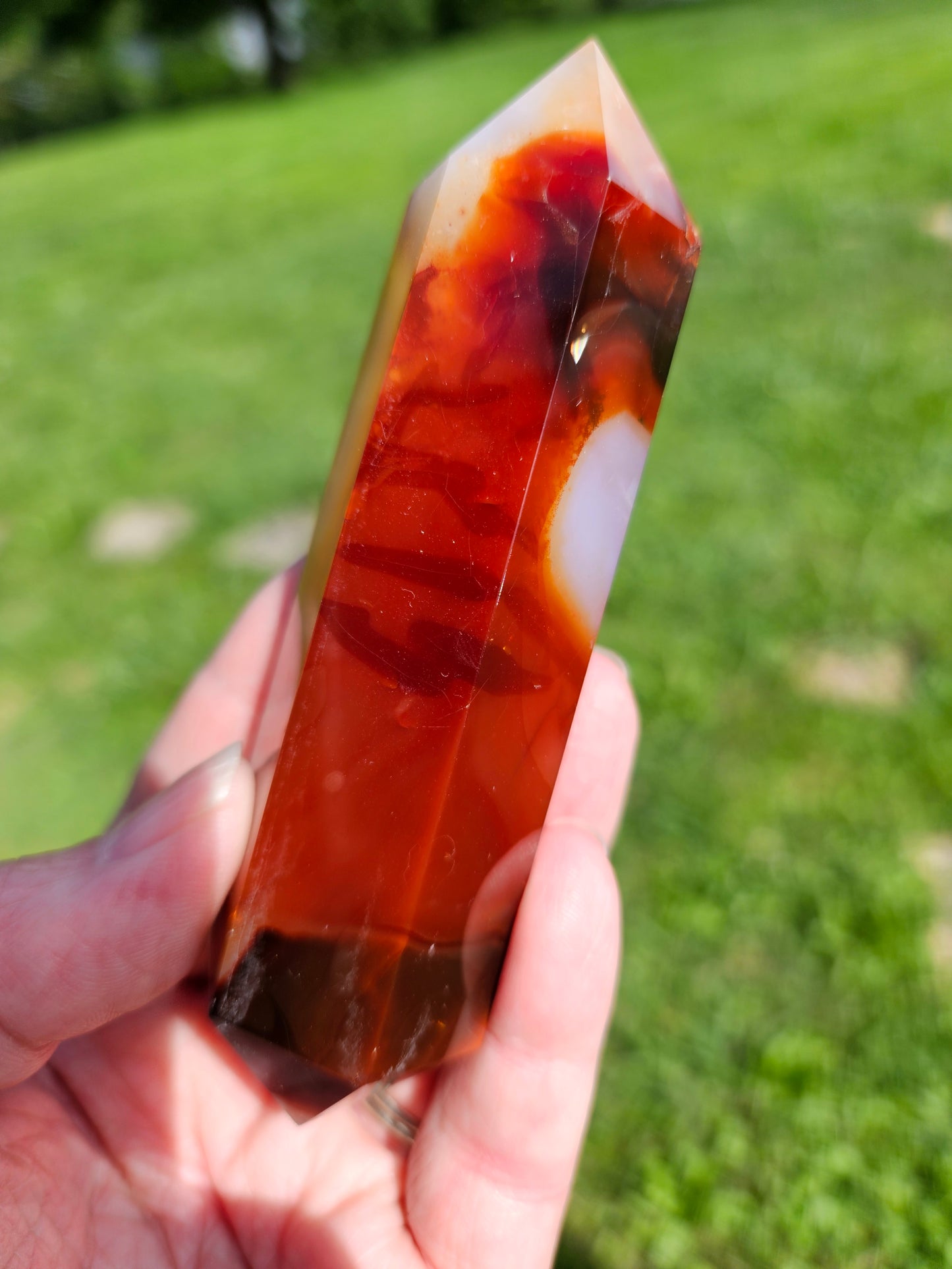 Carnelian Double Terminated Point
