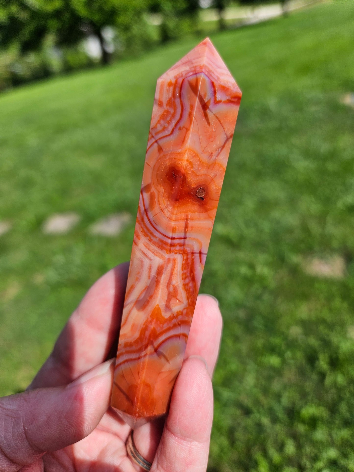 Carnelian Double Terminated Point