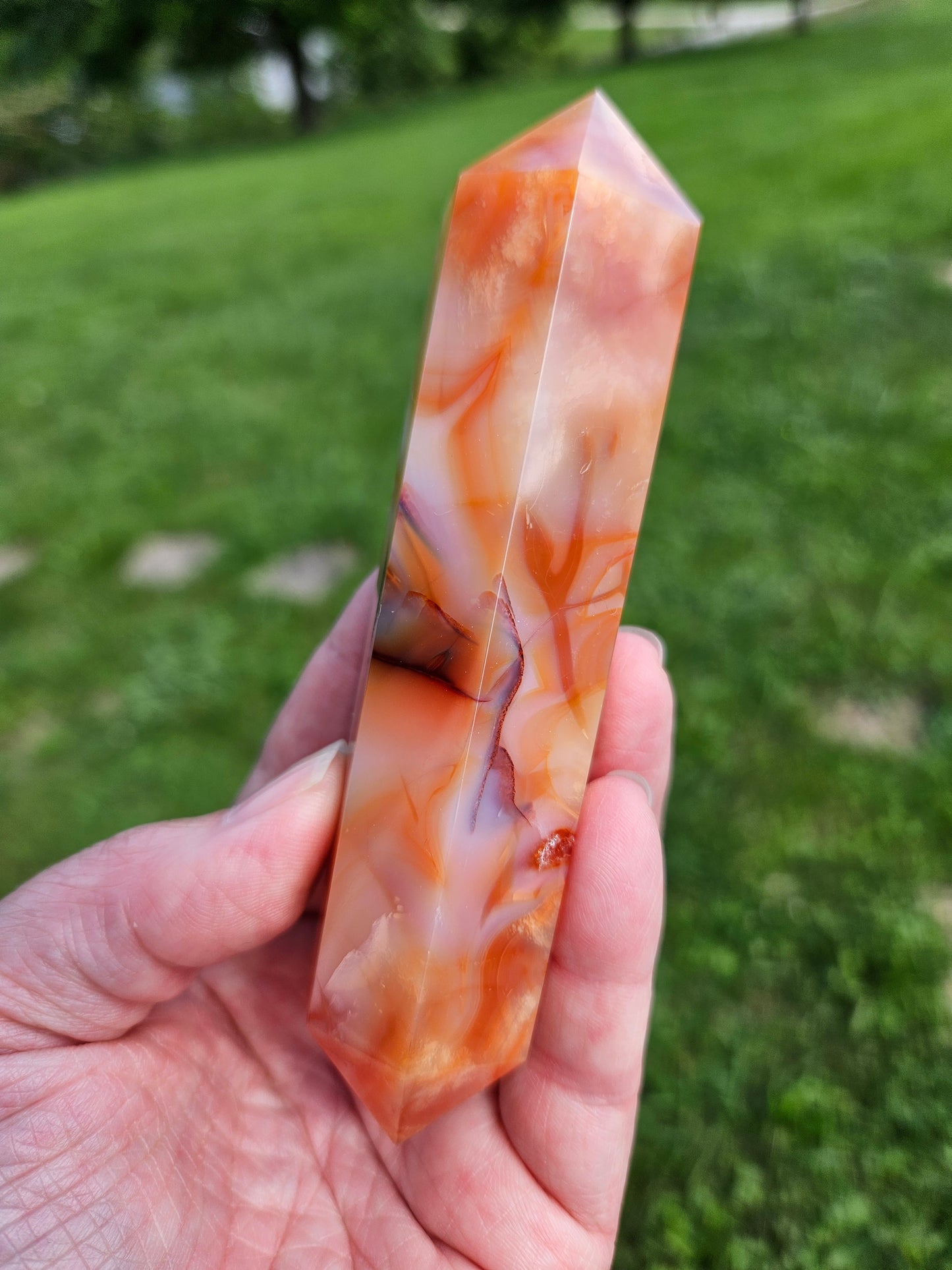 Carnelian Double Terminated Point