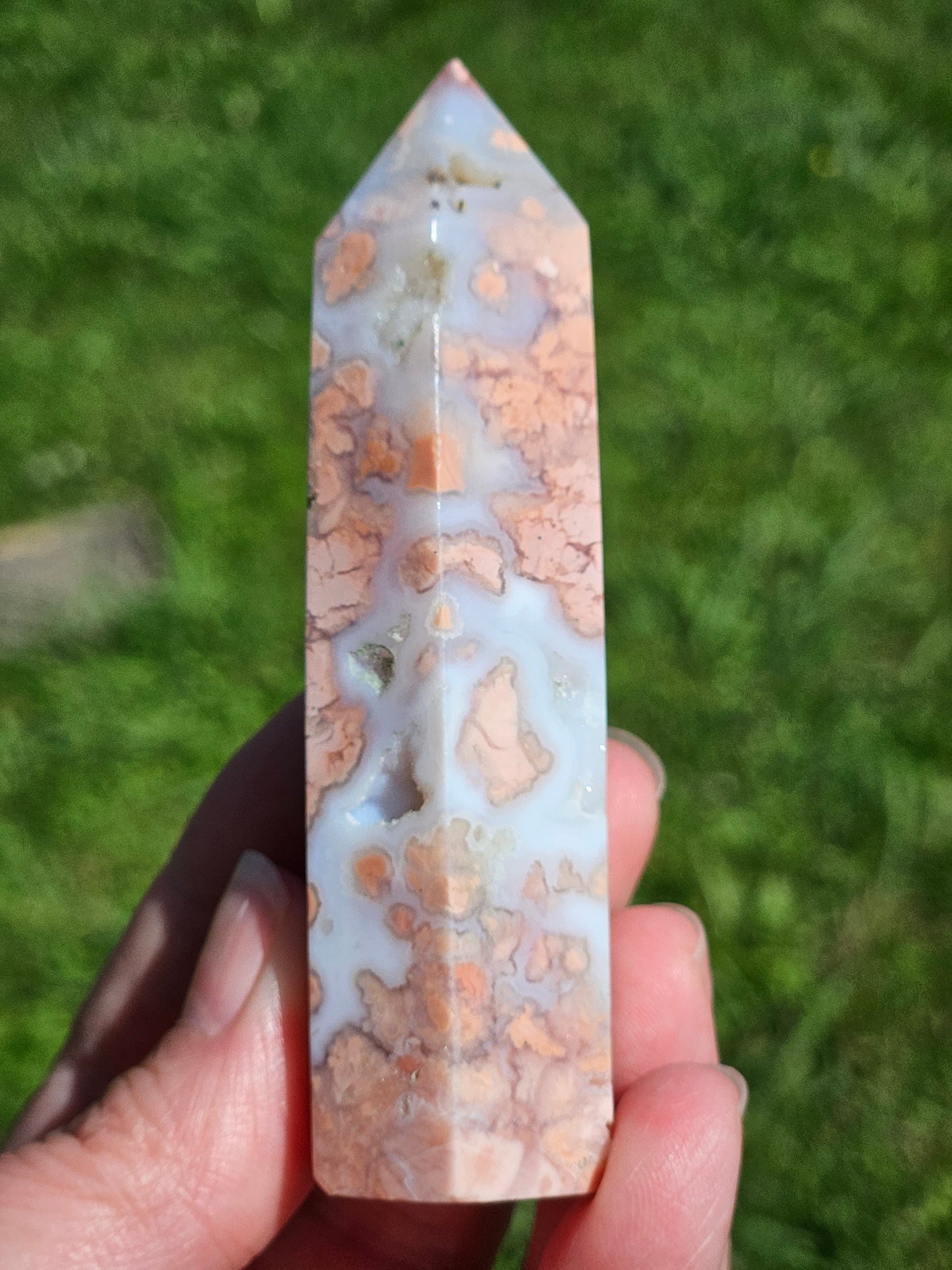 Cotton Candy Agate Tower