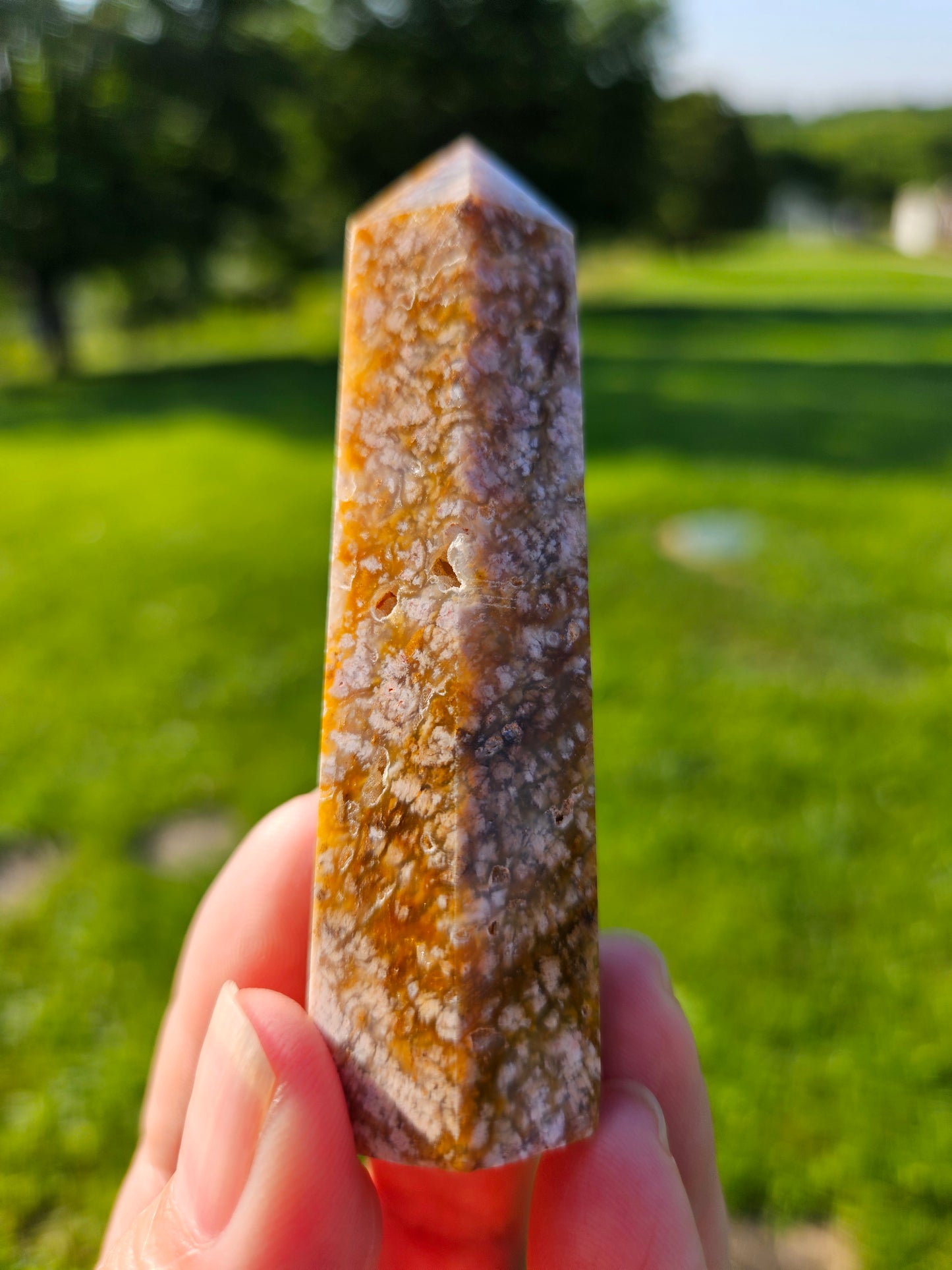 Snowflake Agate Tower