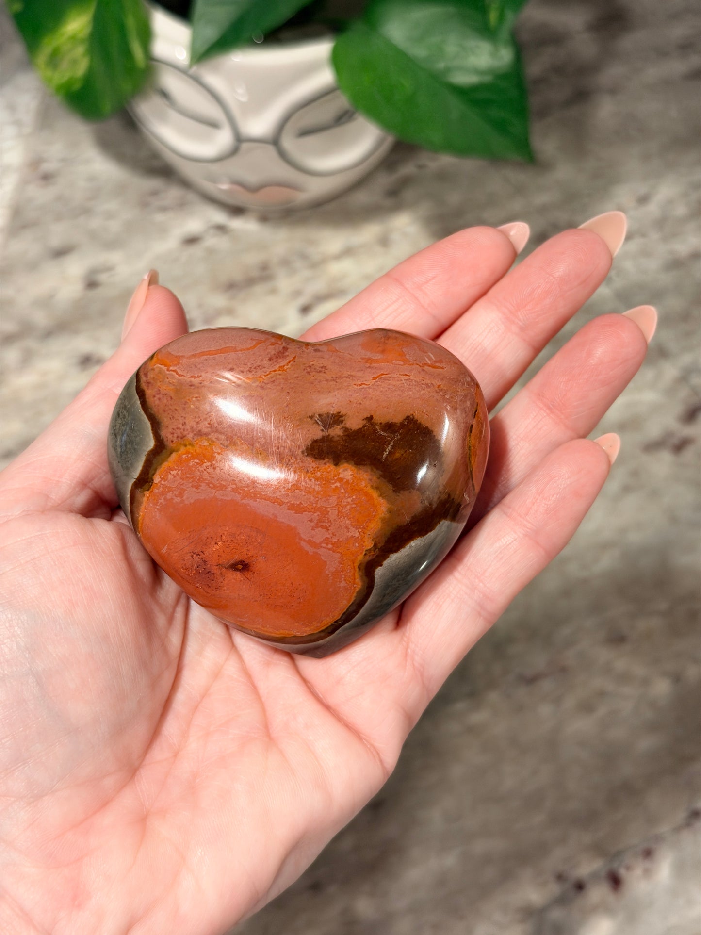 Polychrome Jasper Heart
