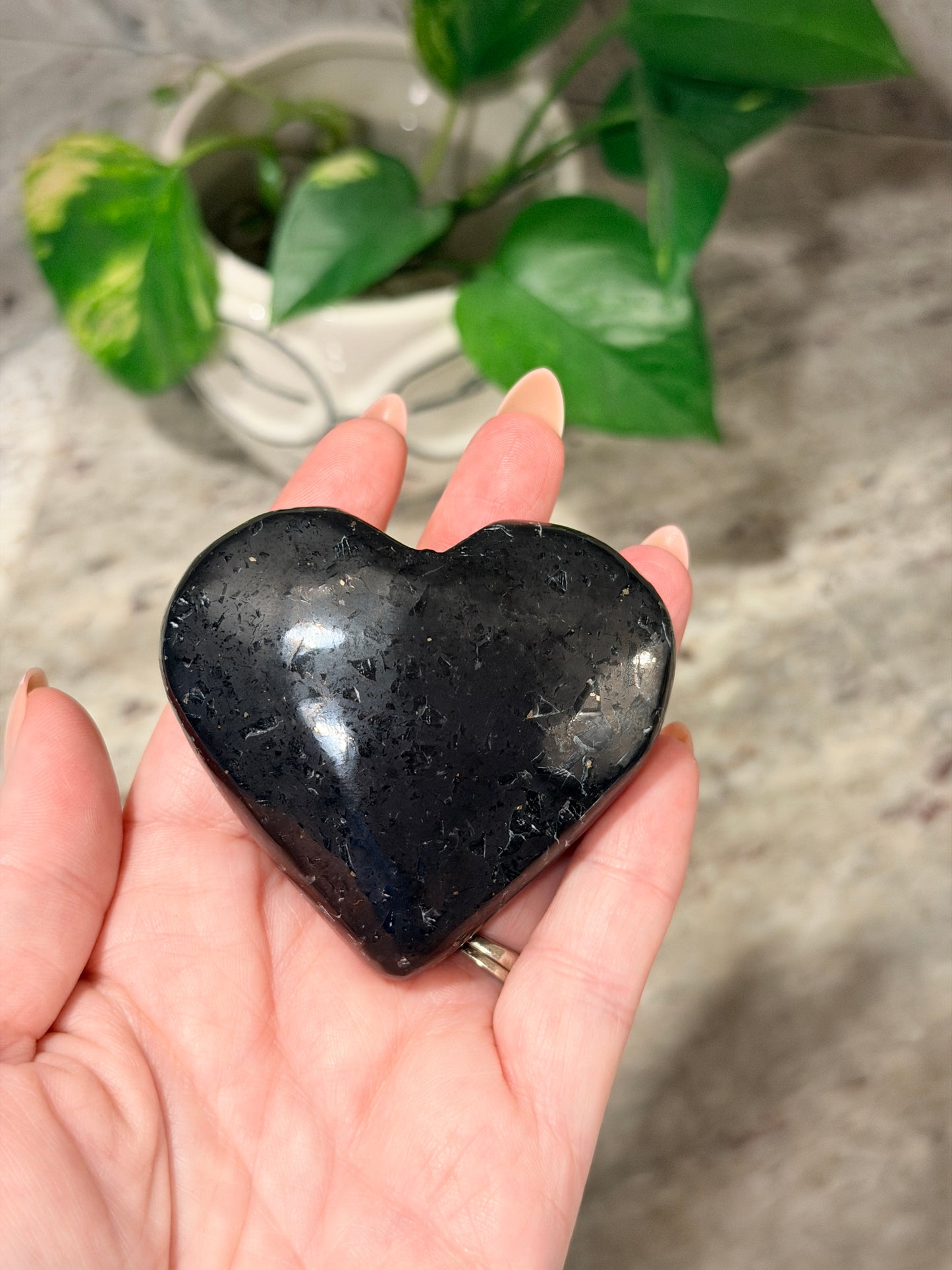 Shungite Heart