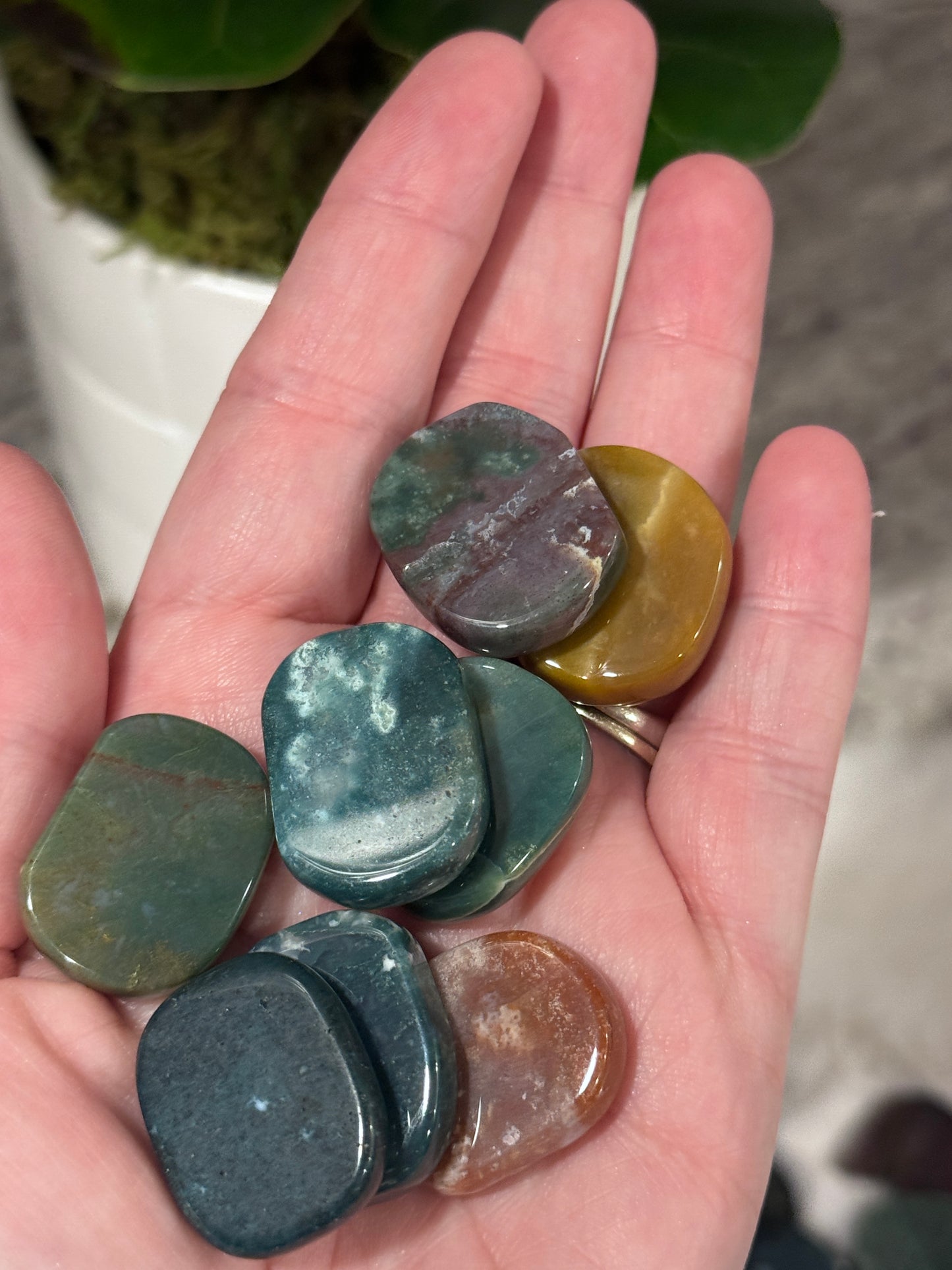 Ocean Jasper Mini Flat Stone