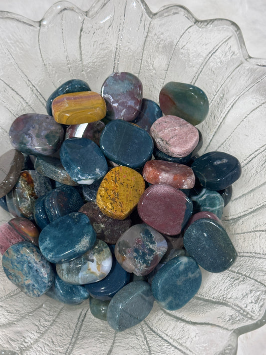 Ocean Jasper Mini Flat Stone