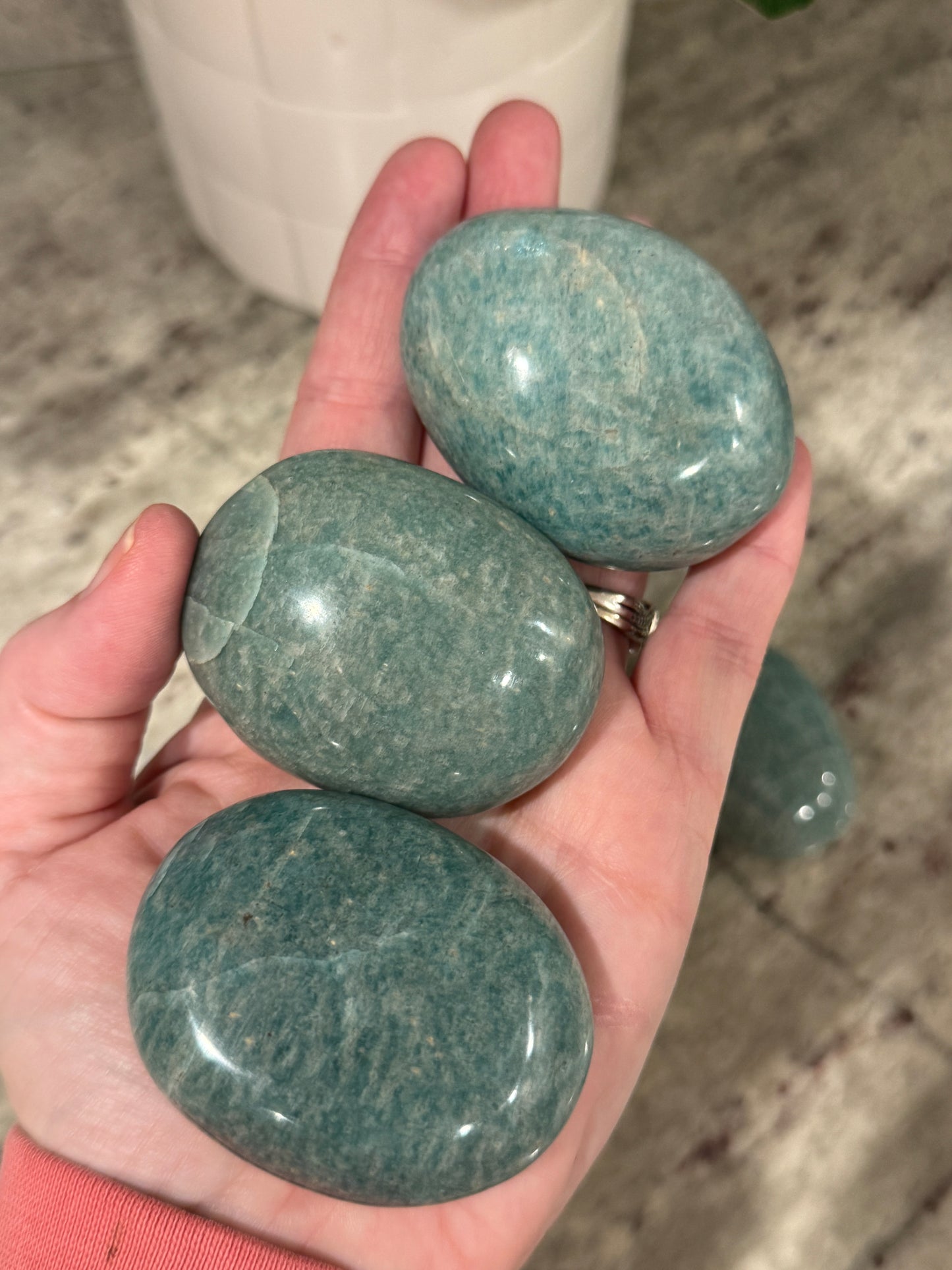 Amazonite Palm Stone