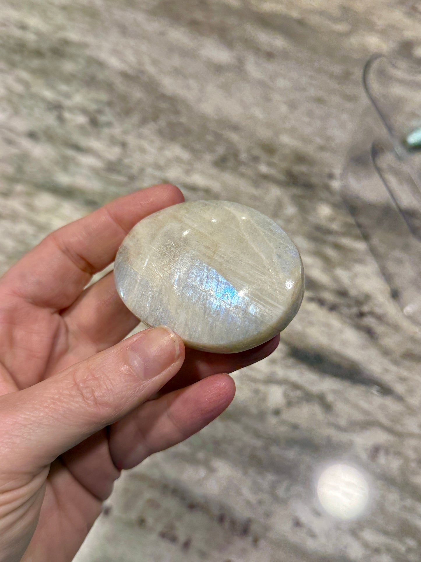 Moonstone Palm Stone