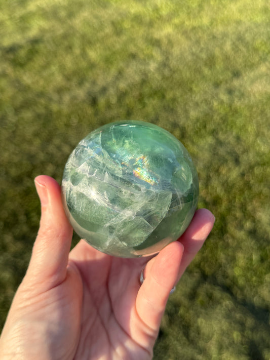 Rainbow Flourite Sphere A
