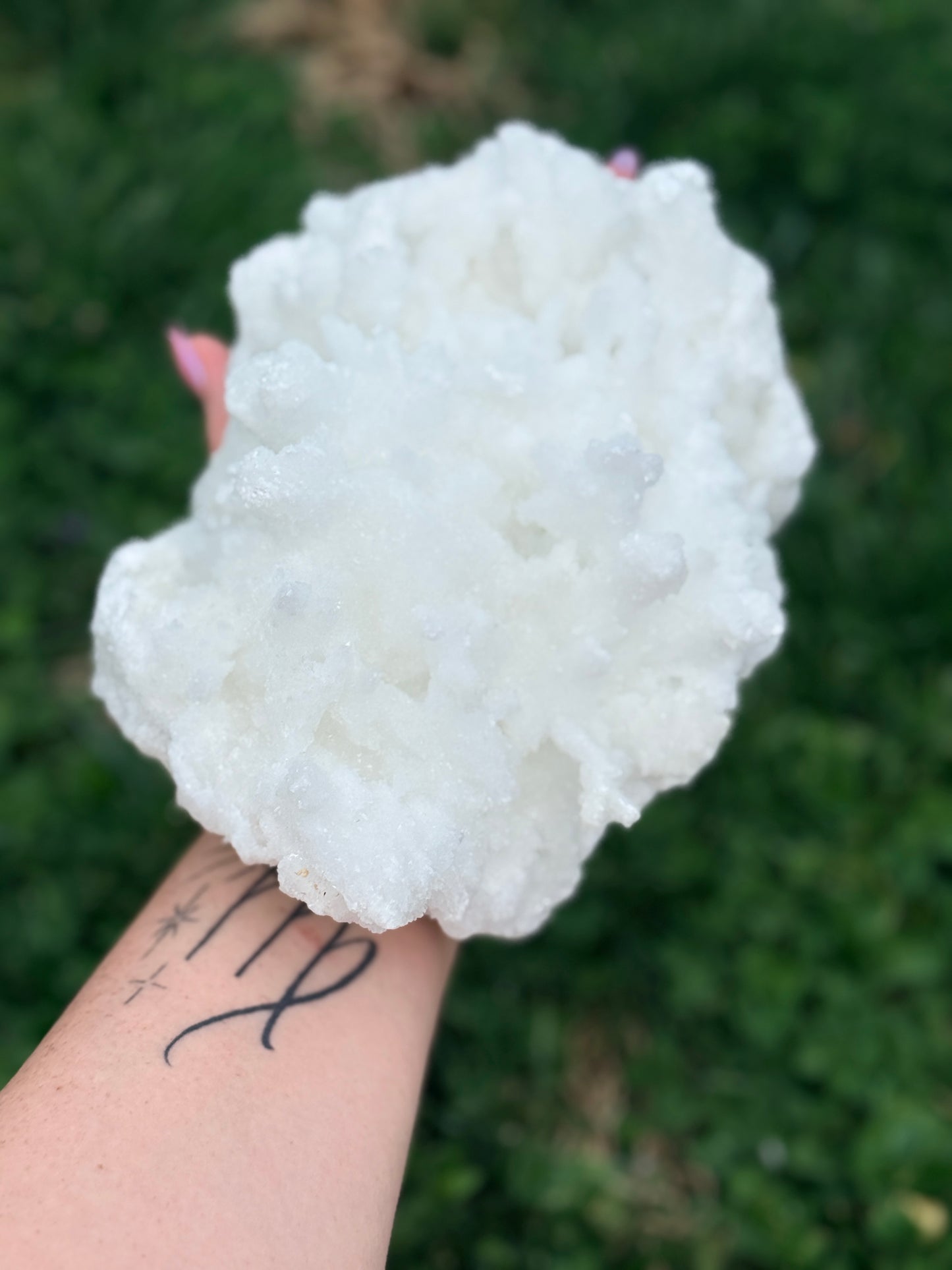 White Aragonite Statement Piece