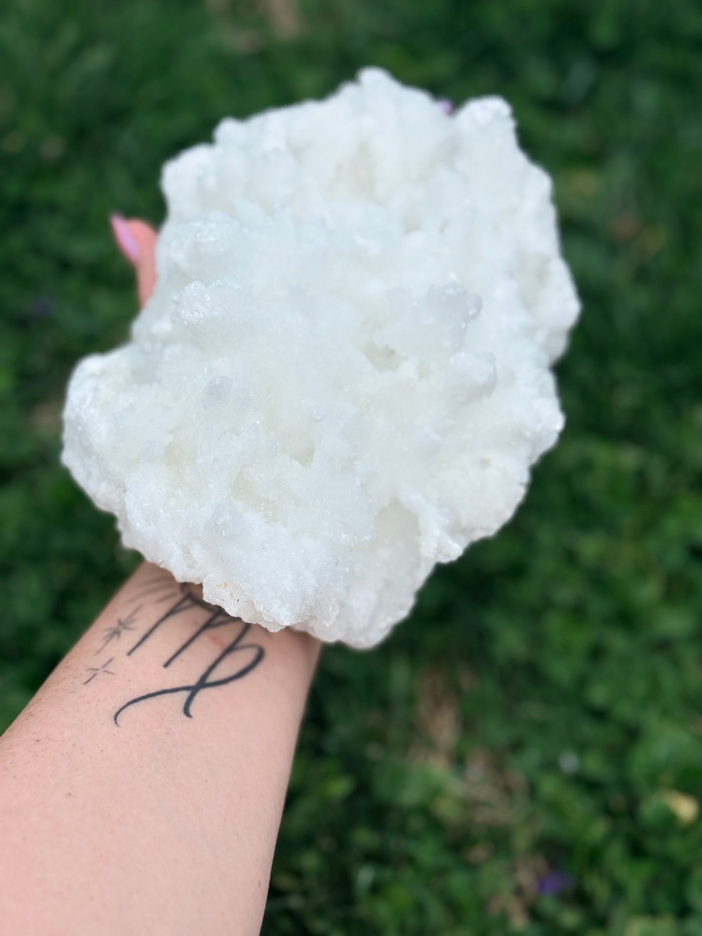 White Aragonite Statement Piece