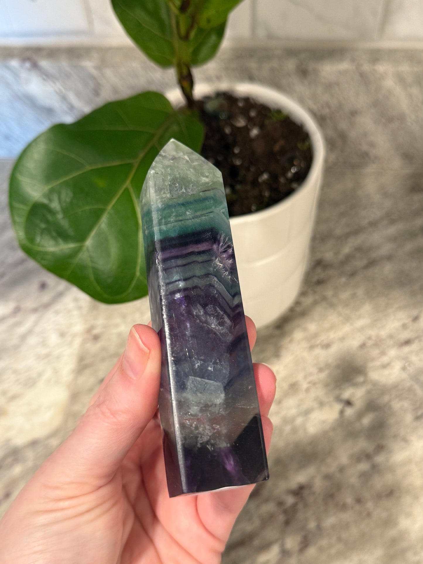Rainbow Flourite Tower