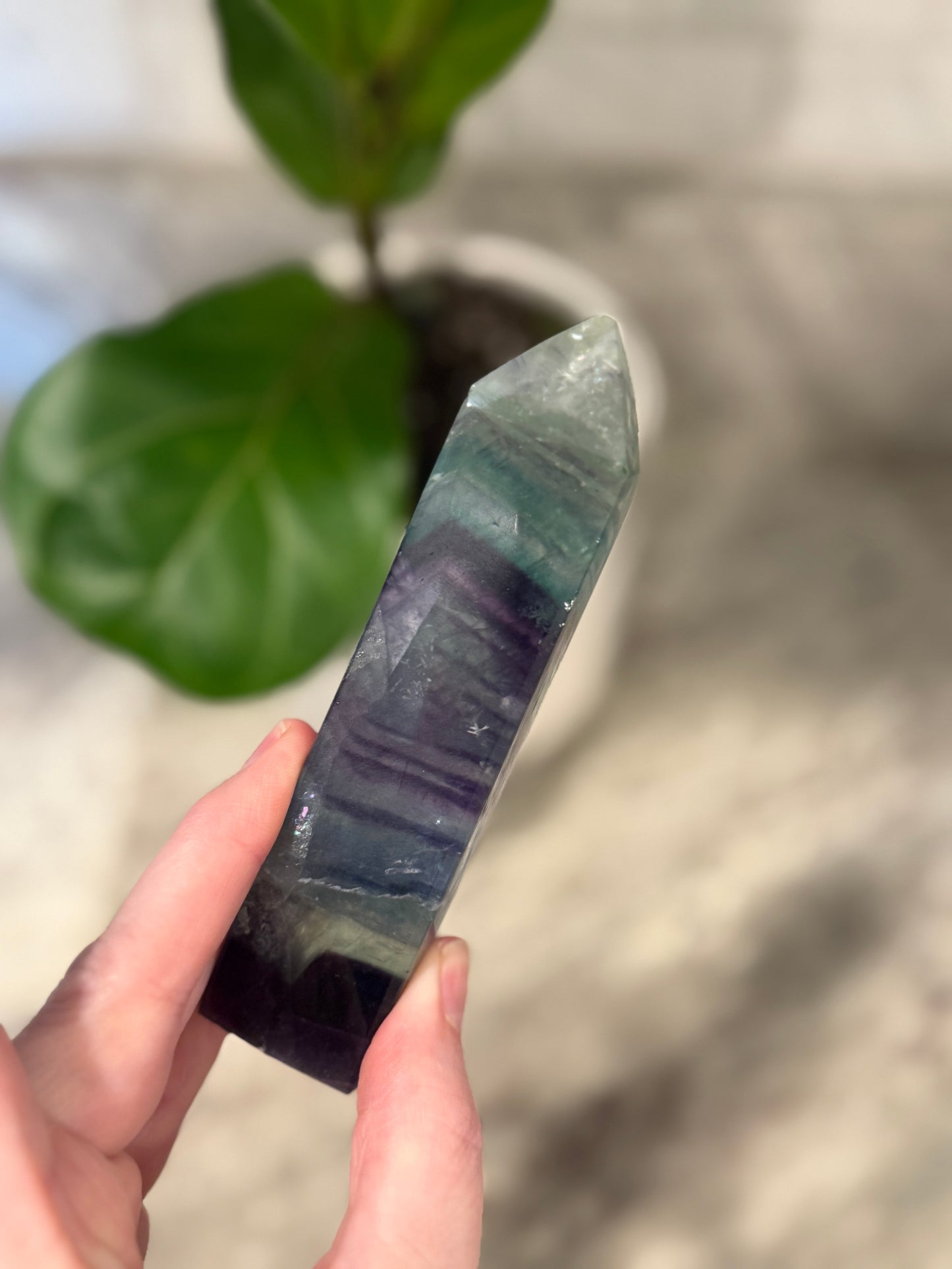 Rainbow Flourite Tower