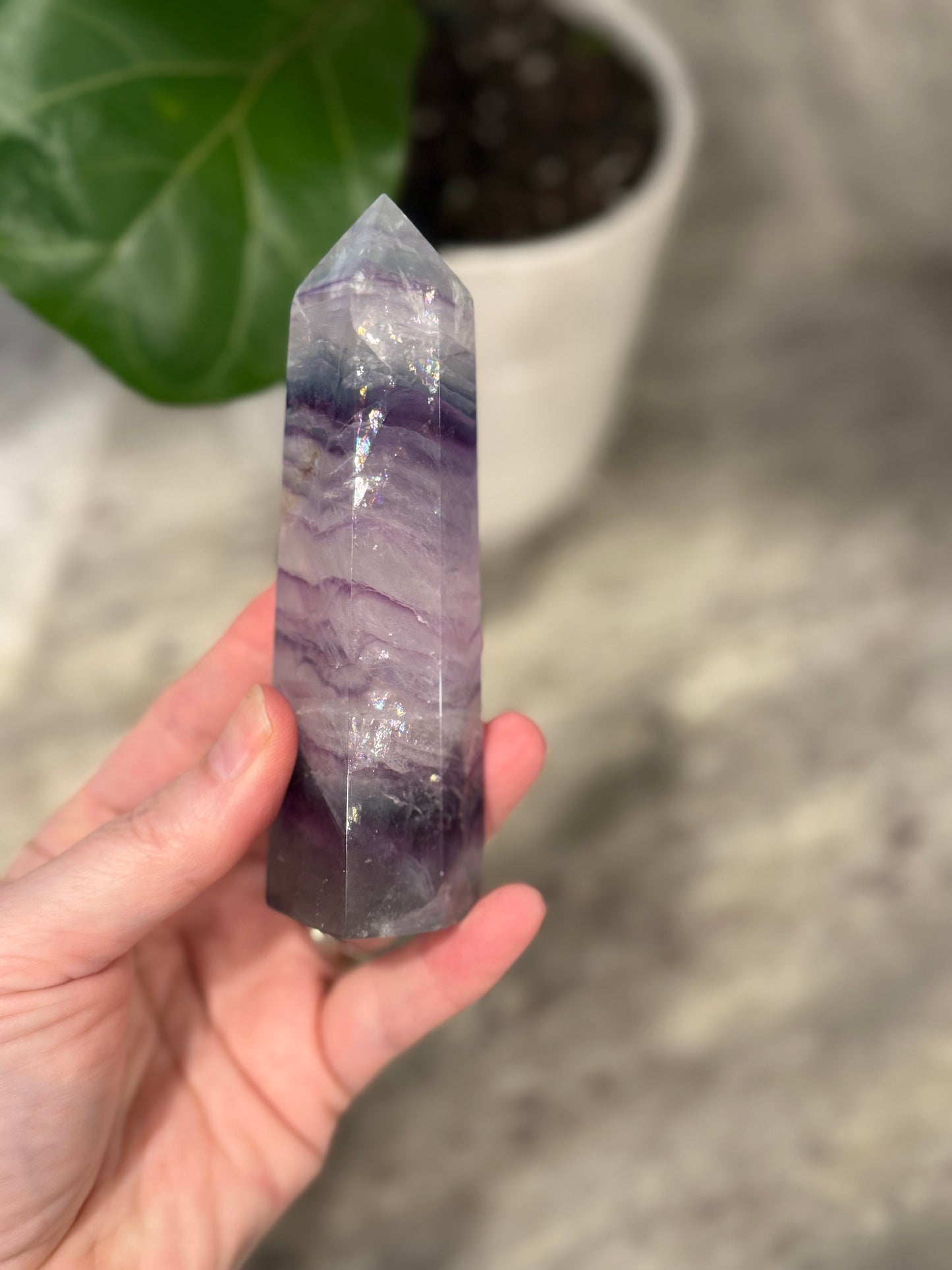 Rainbow Flourite Tower