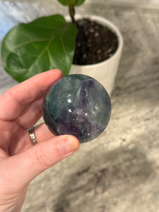 Rainbow Flourite Sphere B