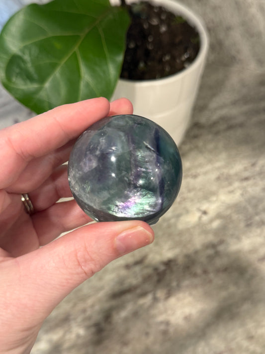 Rainbow Flourite Sphere C