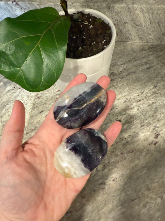 Rainbow Flourite Palmstone