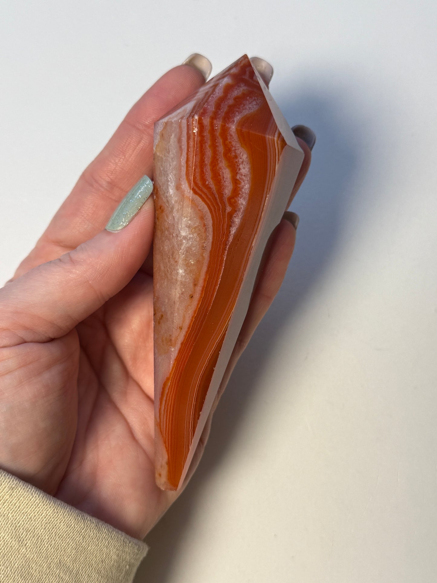 Carnelian Scepter w stand