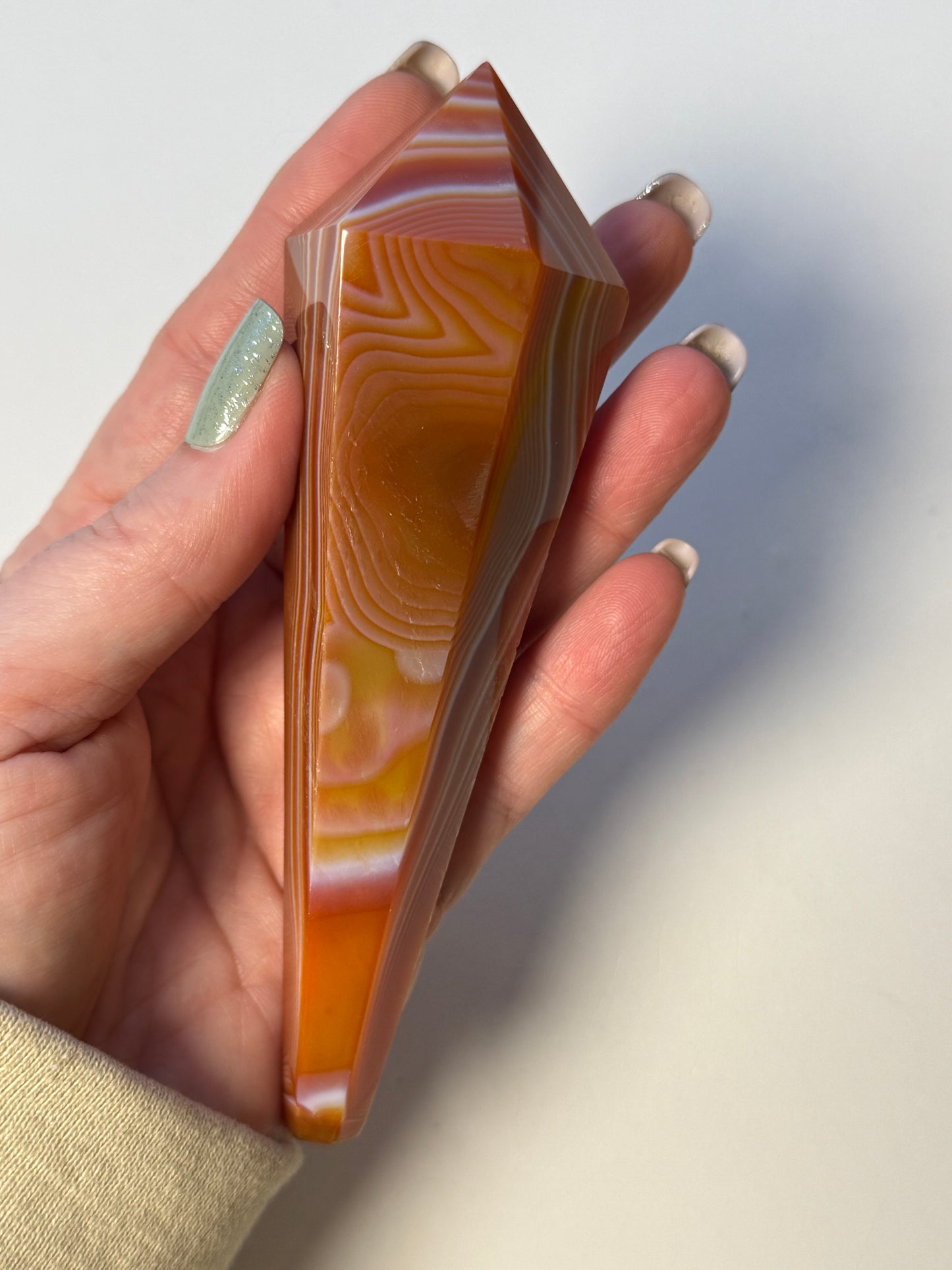 Carnelian Scepter w stand