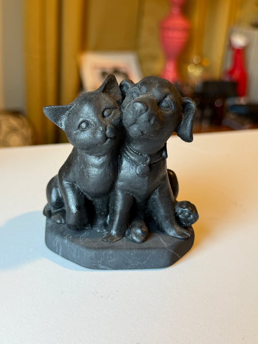 Shungite Figurine Cat and Dog