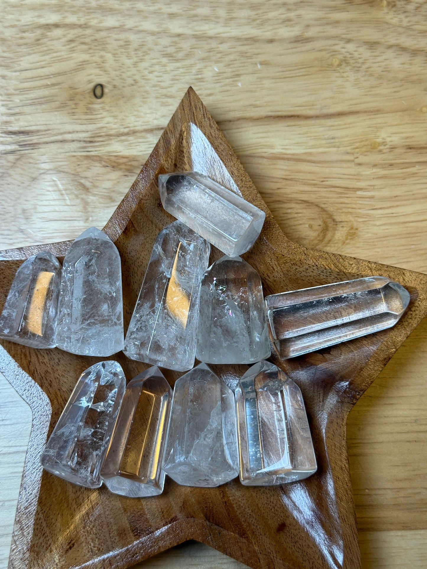 Mini Clear Crystal Quartz Towers