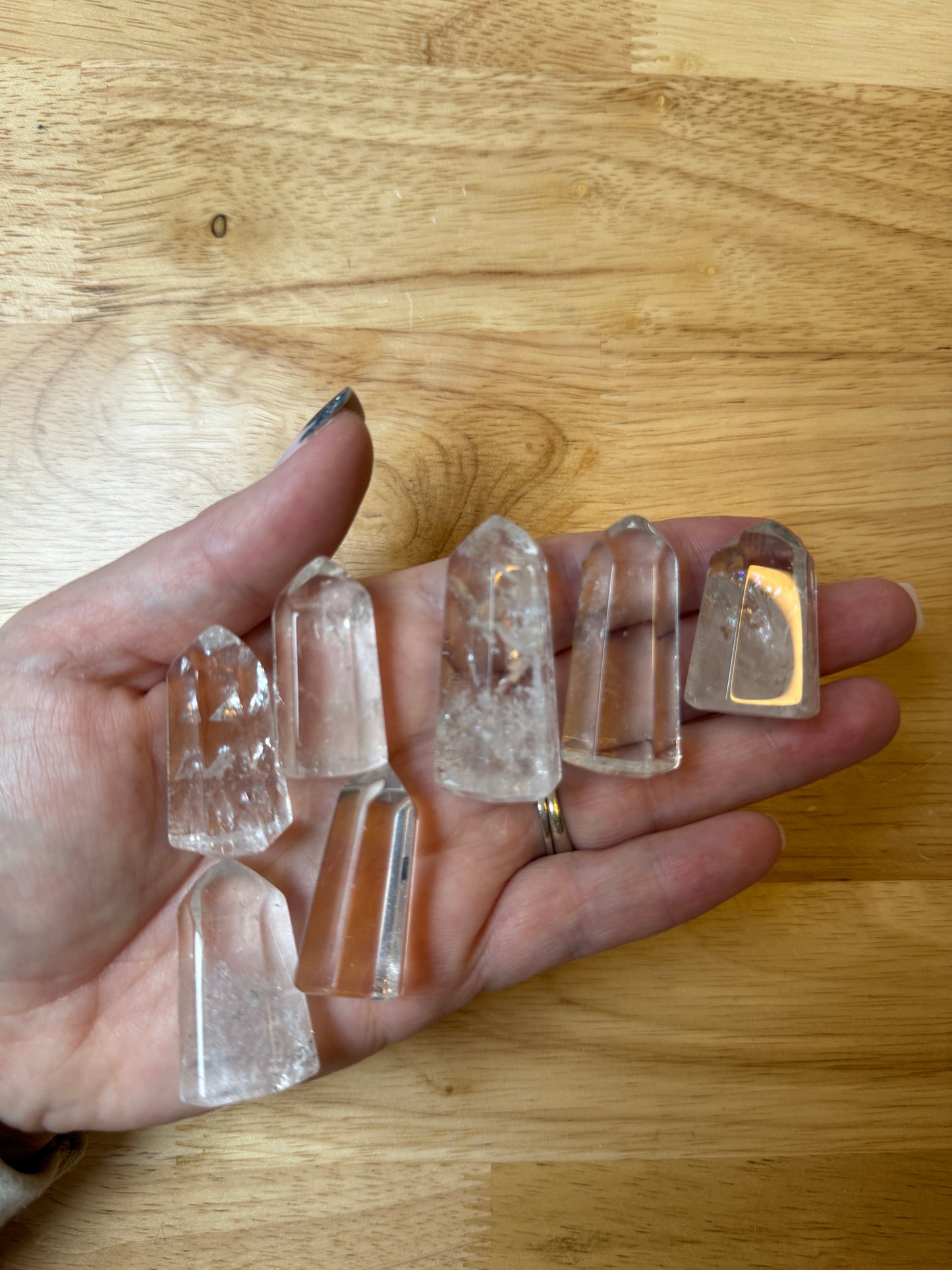Mini Clear Crystal Quartz Towers