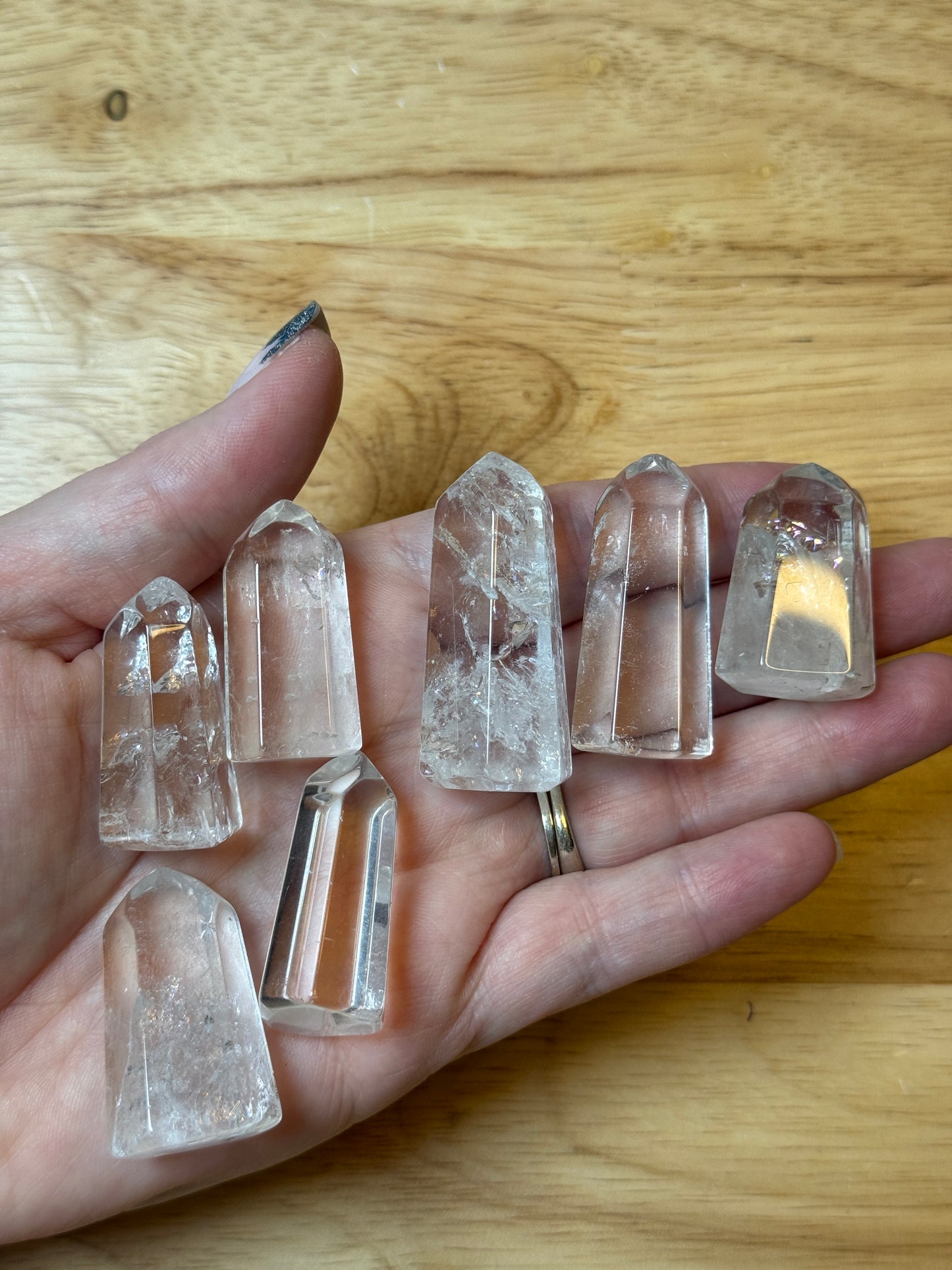 Mini Clear Crystal Quartz Towers