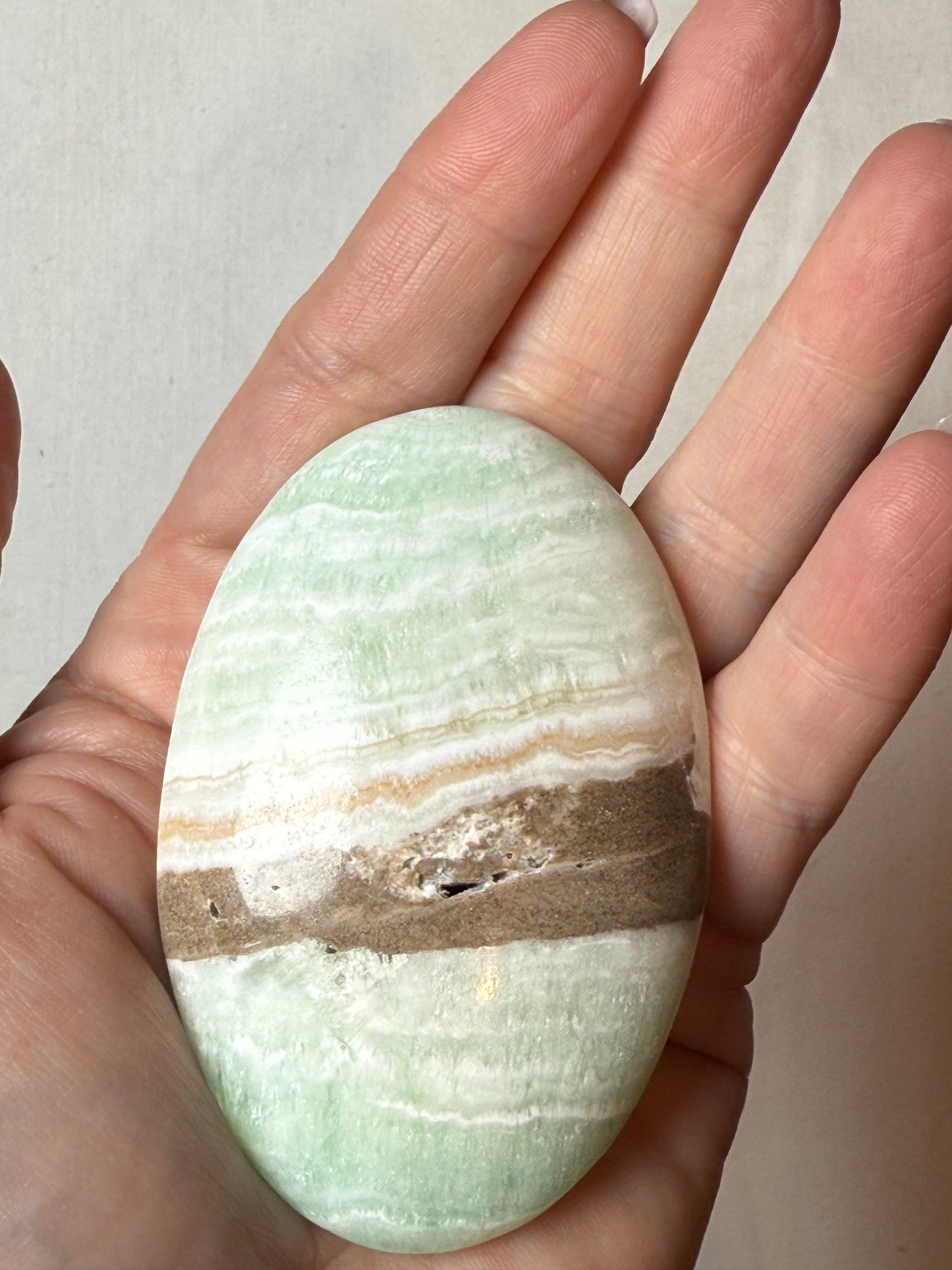 Caribbean Calcite Palm Stone