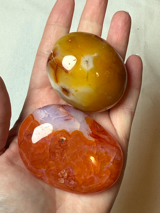 Carnelian Palm Stone