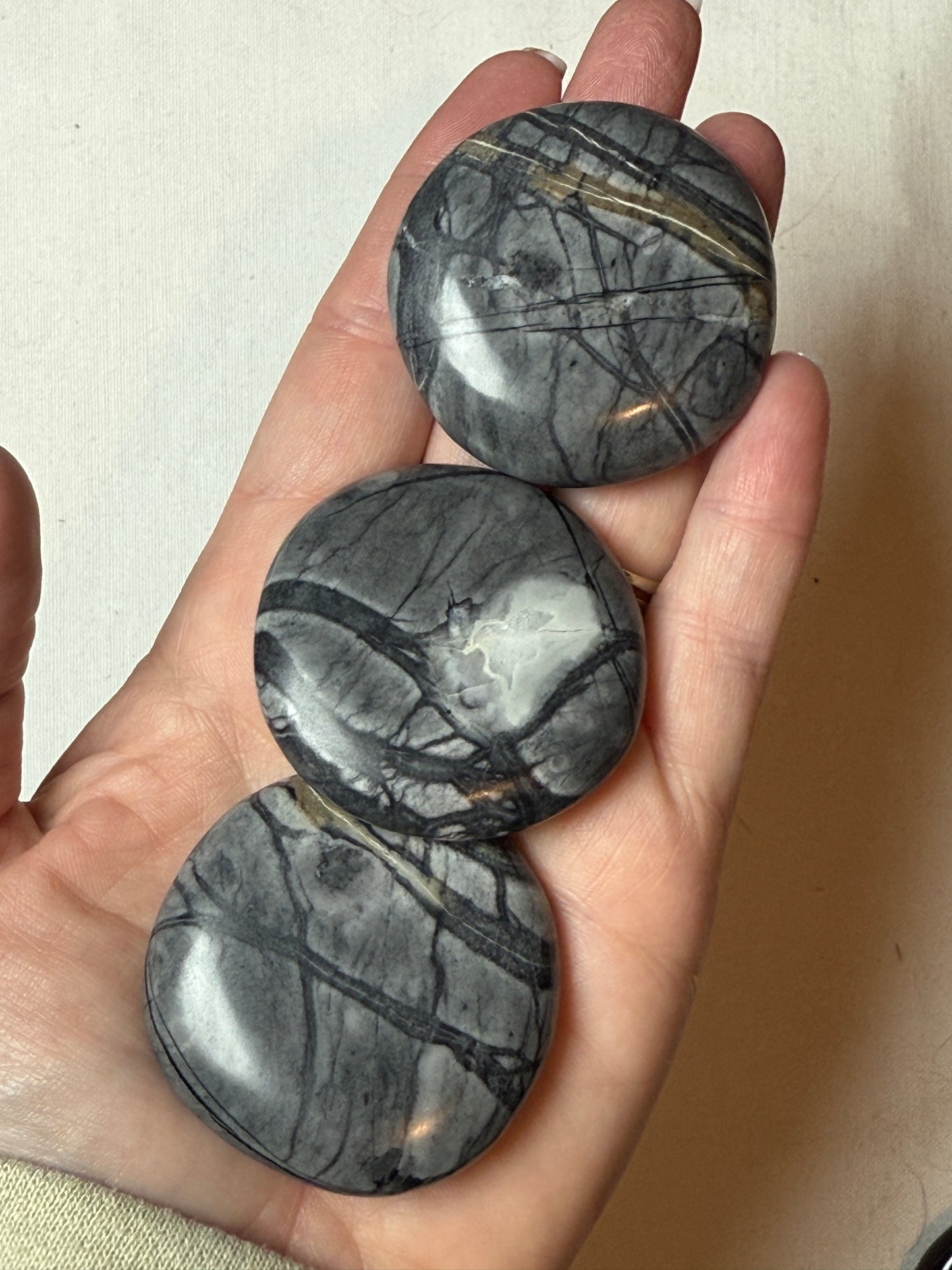 Gemstone Cookie (Round Palm Stone/Worry Stone)