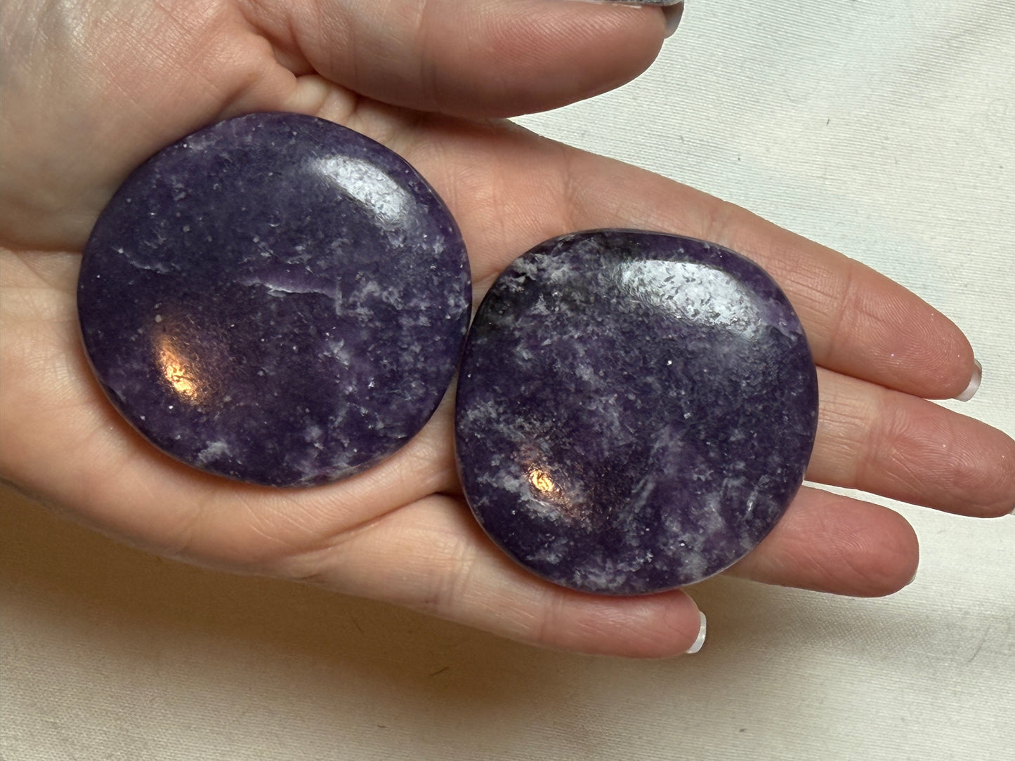 Gemstone Cookie (Round Palm Stone/Worry Stone)