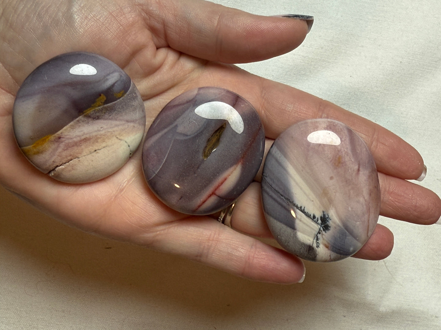 Gemstone Cookie (Round Palm Stone/Worry Stone)