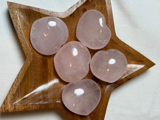 Rose Quartz Small Hearts